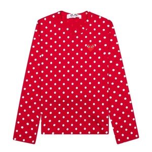 Comme Des Garçons Play polka-dot heart-logo T-shirt